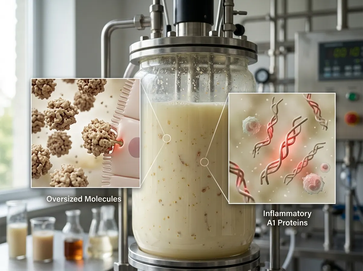 2) The Biological Flaw of Bovine Colostrum: Oversized Molecules and Inflammatory A1 Proteins