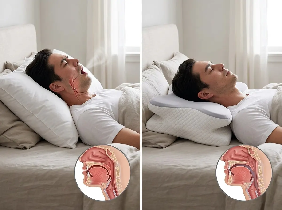 A Collapsing Neck Angle Pinches the Airway Shut