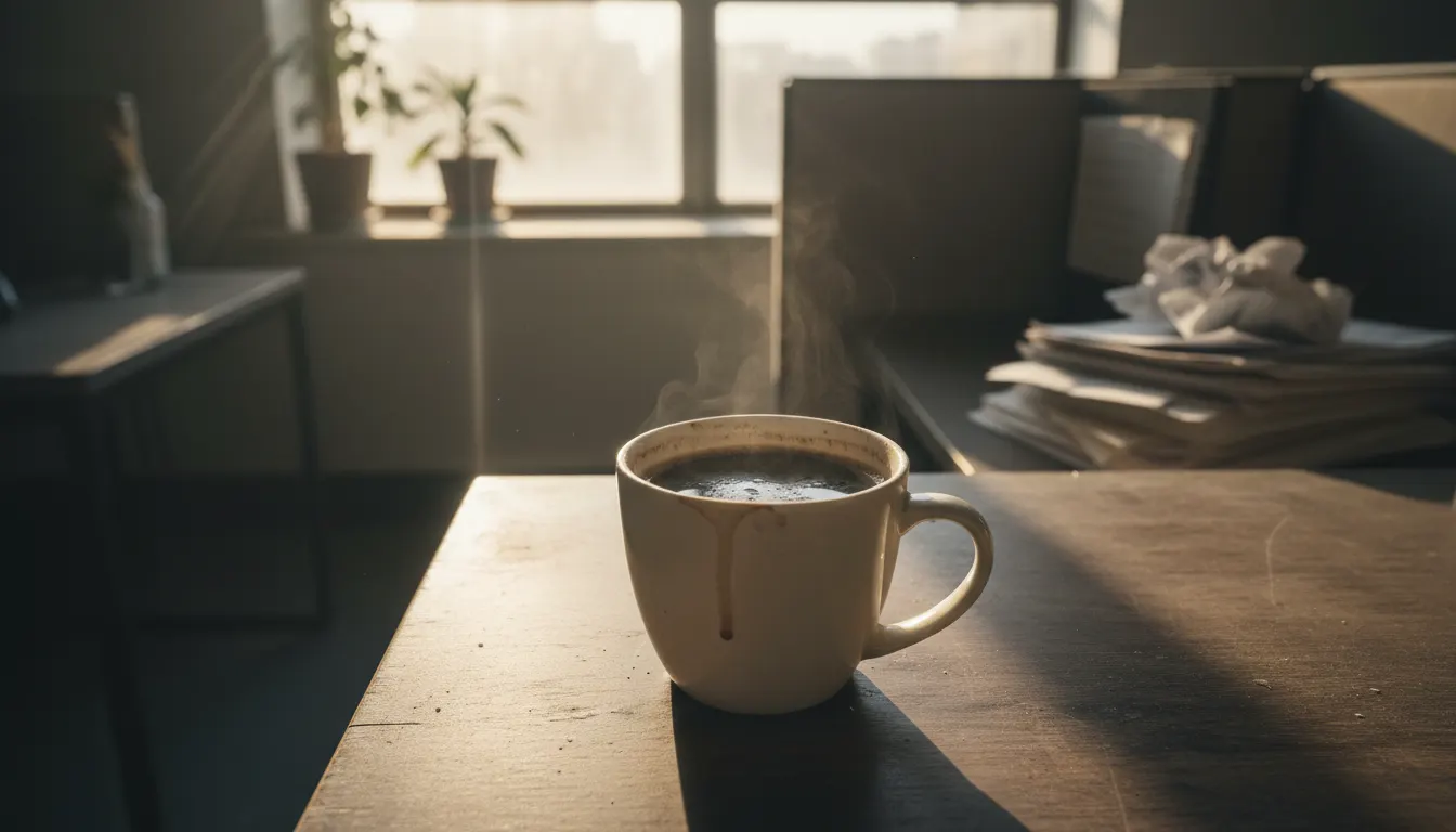 photo of Busy professionals, executives, fitness enthusiasts seeking sustained energy without caffeine crash; coffee drink...