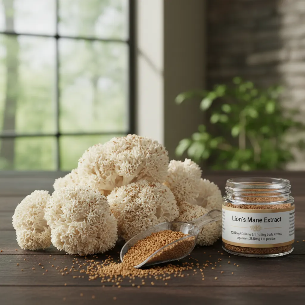 Lion's Mane Extract (1200mg (from 360mg of 8:1 fruiting body extract))