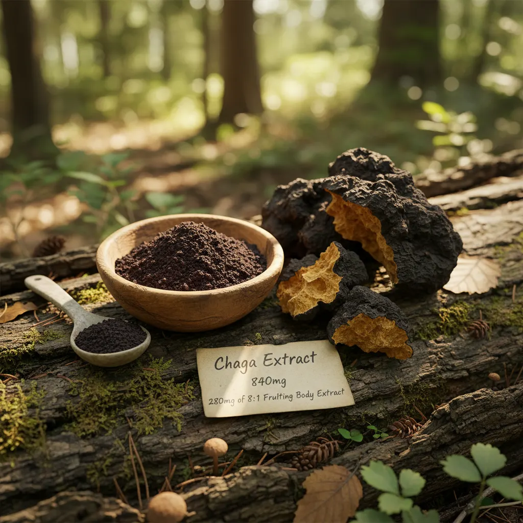 Chaga Extract (840mg (from 8:1 fruiting body extract))