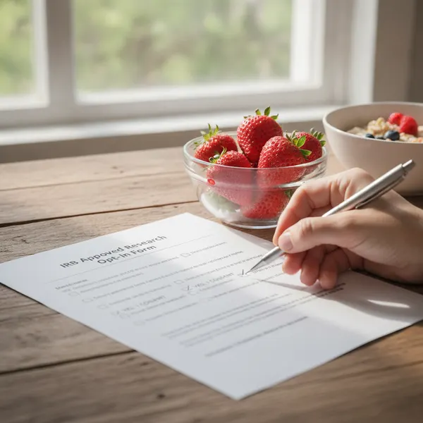 IRB-approved research opt-in