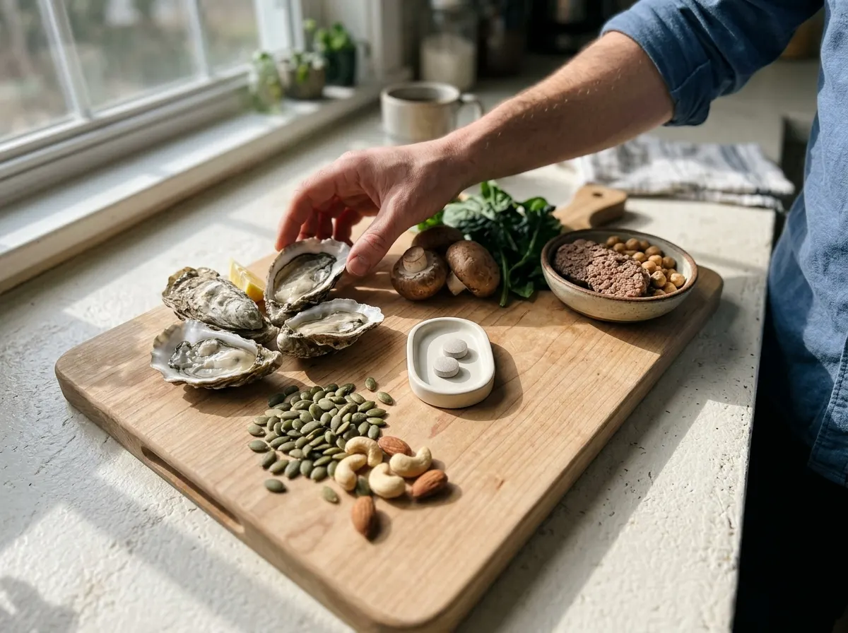Zinc maintains normal testosterone when energy dips
