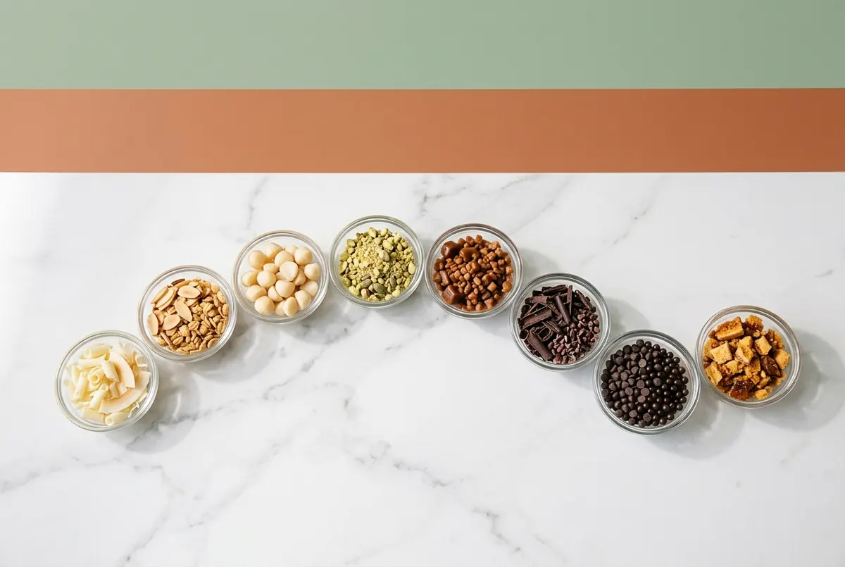 Eight flavor combinations transform single desserts into multiple sensations