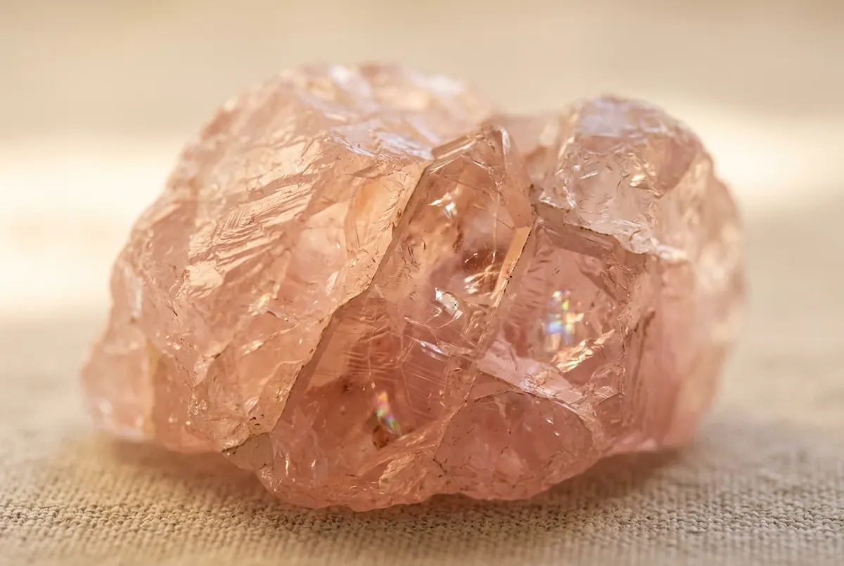 Rose quartz amplifies heart-centered emotional release work