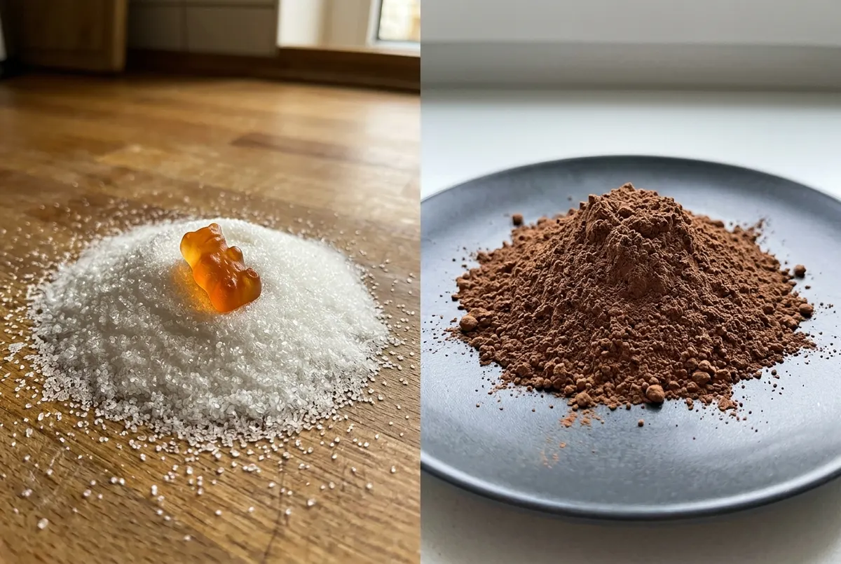 Zero added sugar—gummies pack 2–4g per serving