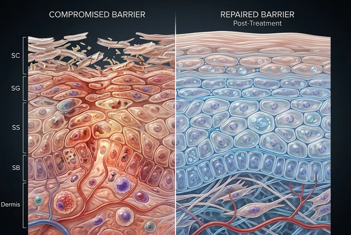 Barrier repair that retinol alone cannot deliver