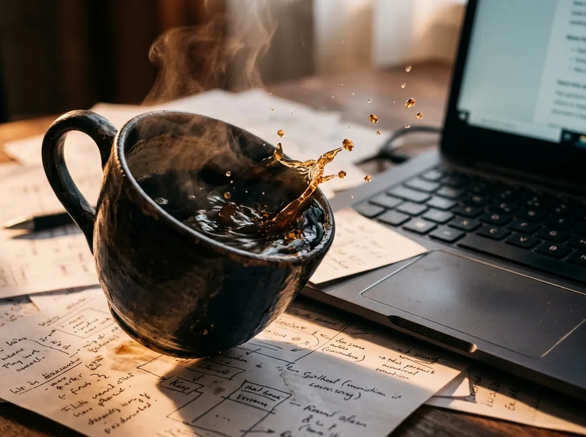 Caffeine floods the nervous system with adrenaline without a brake