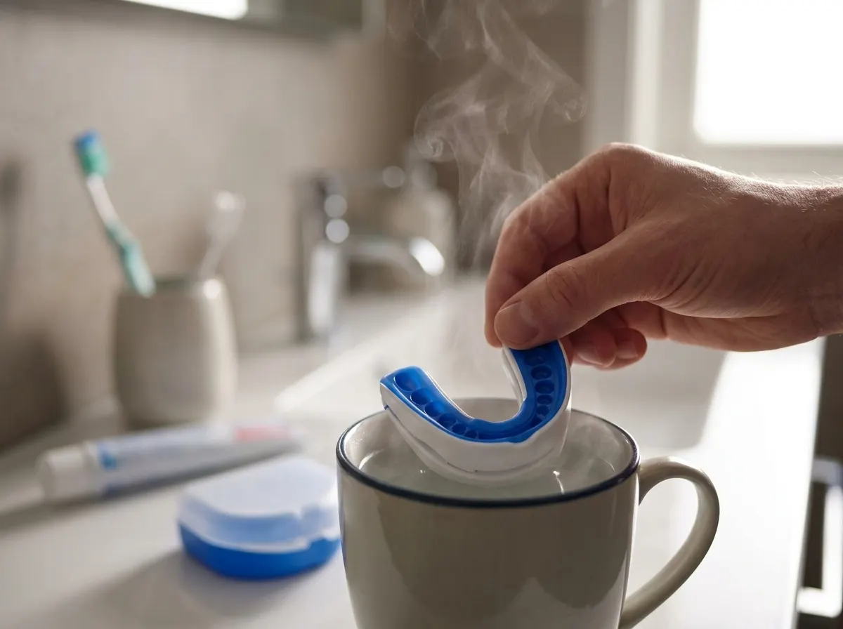 Custom boil-and-bite fit eliminates sizing guesswork