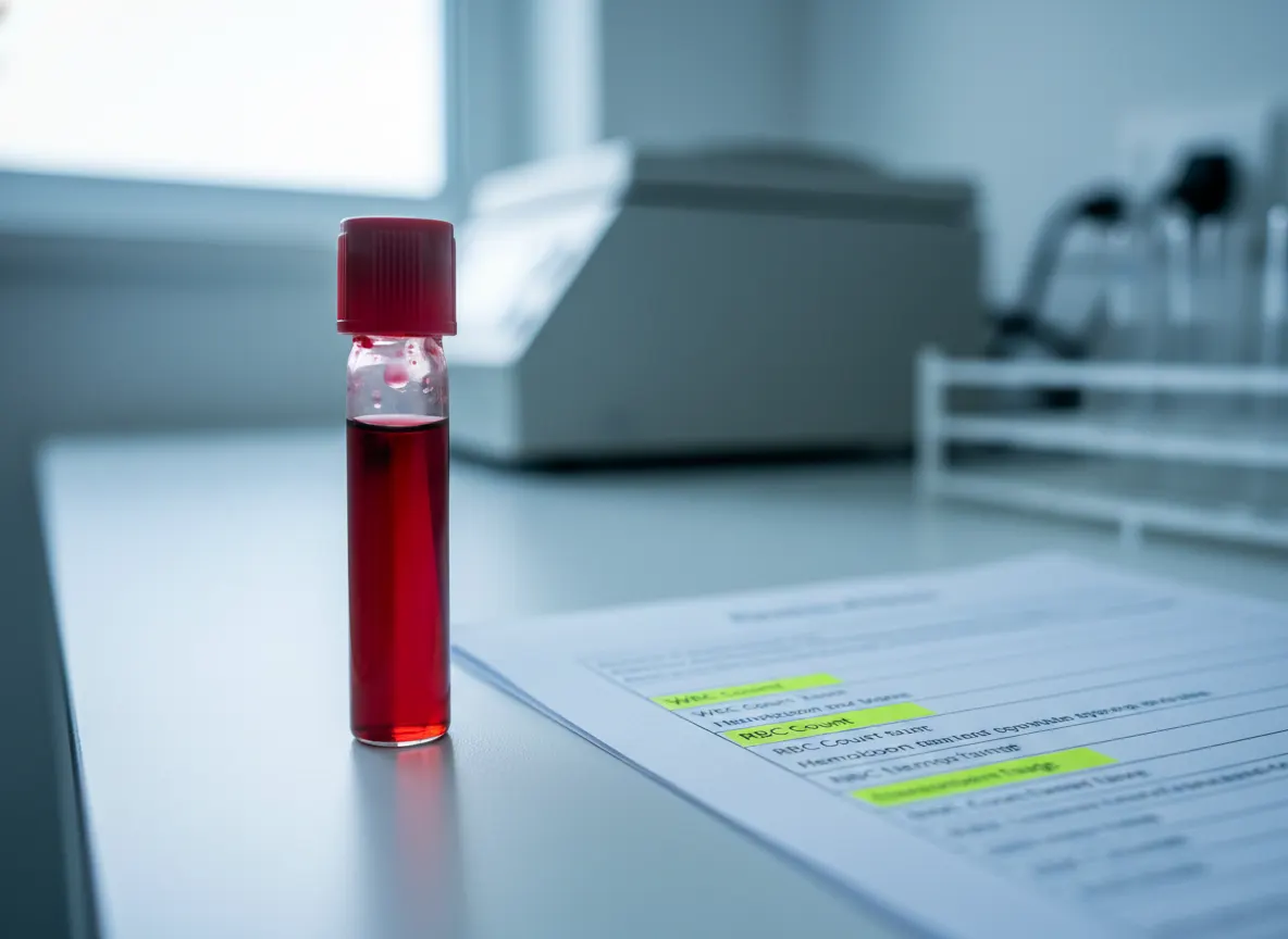 Blood work improves from low baseline to normal range
