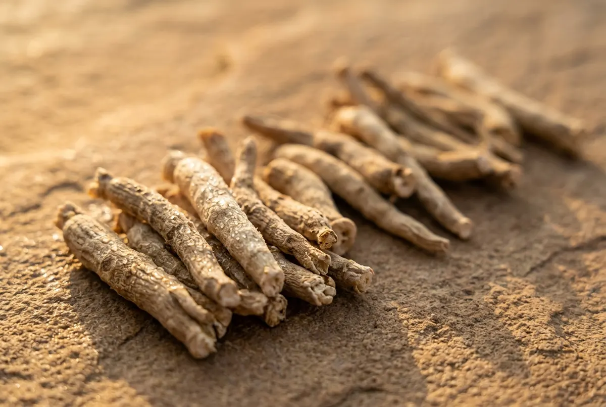 Ashwagandha root extract is the lead adaptogen—100mg to support the nervous system over time