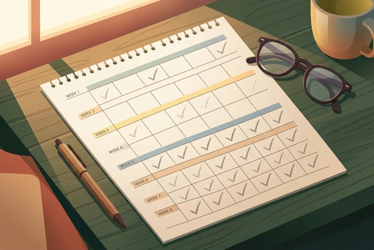 Most people feel the difference between weeks 6 and 12, not days