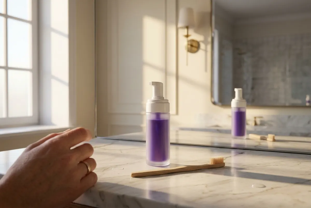 20-second swish replaces your toothpaste—no extra steps
