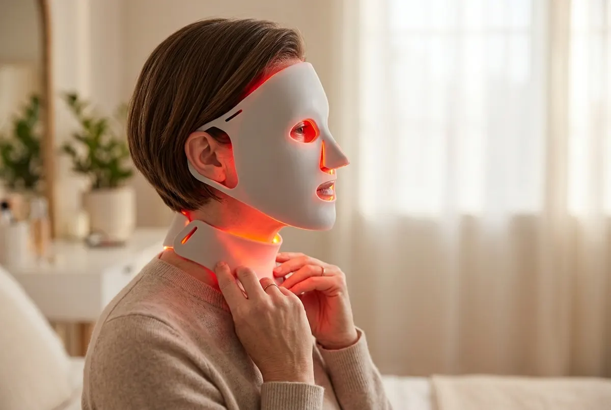 Face and neck coverage in one device saves money and time