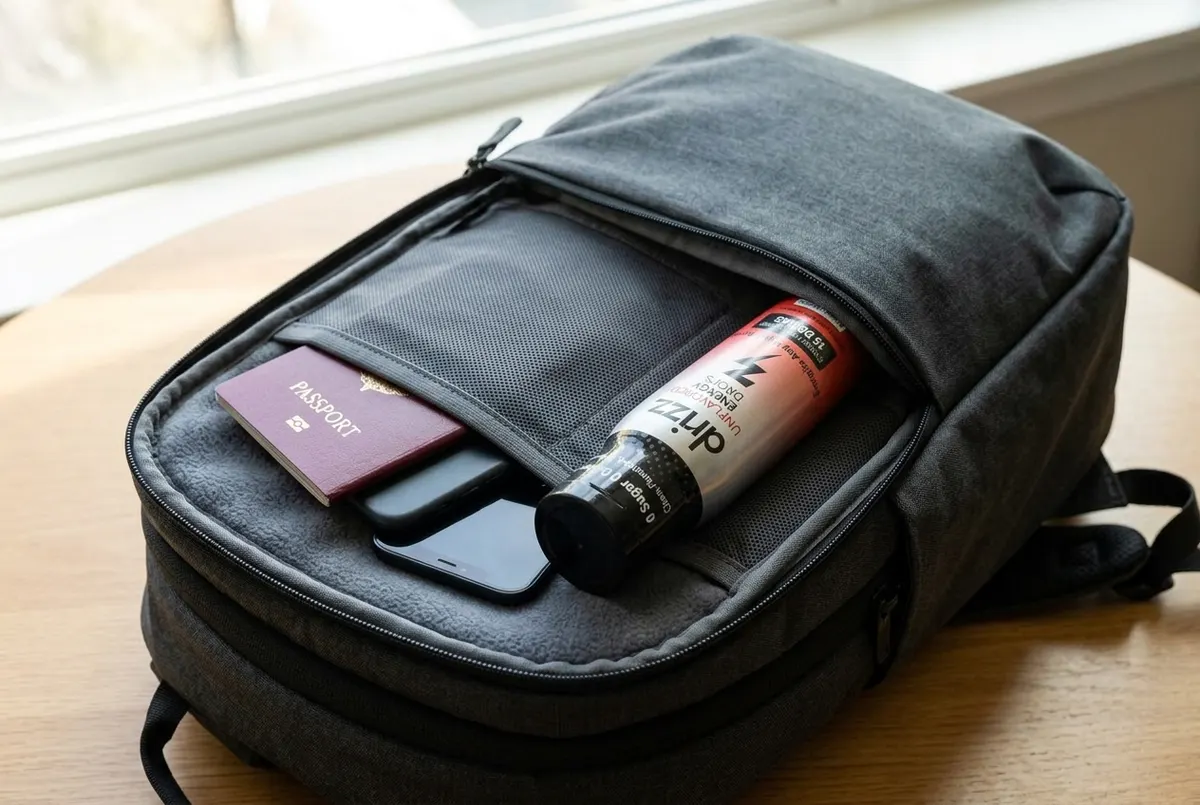 One 60ml bottle lasts 15 drinks at about $0.86 per serving, pocket-sized from day one