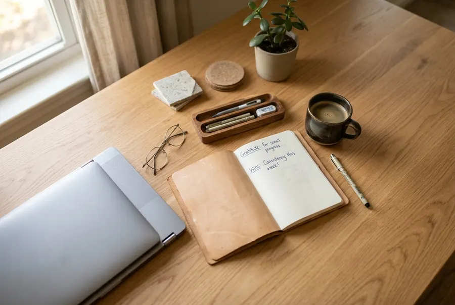 Build a Daily Journaling Habit That Finally Sticks — One Win, One Gratitude at a Time