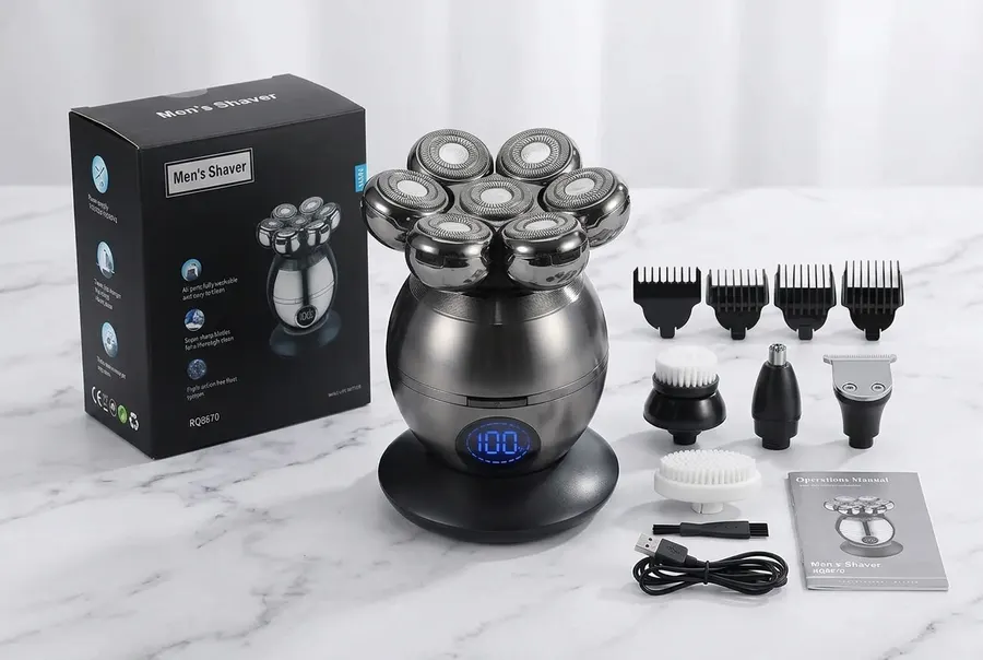 Electric Skull Shaver for Bald Men