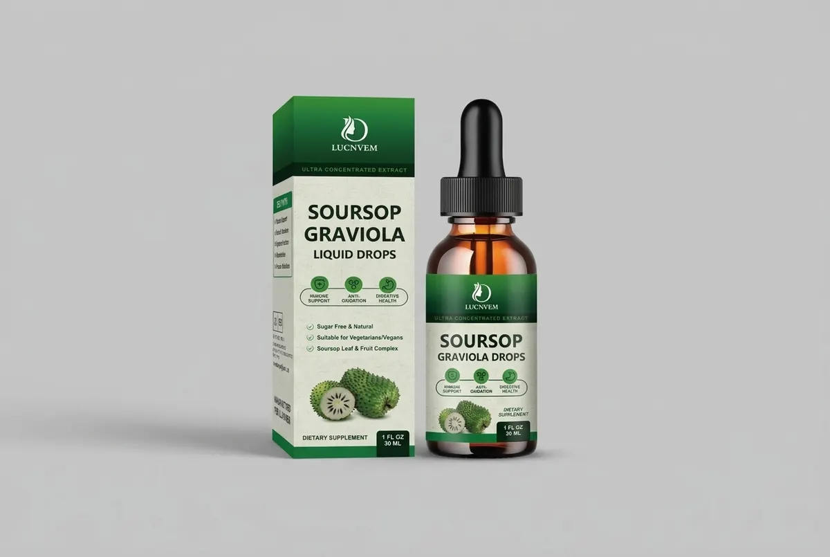 LUCNVEM Organic Soursop Graviola Liquid Drops