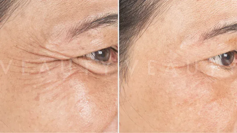 Visible tightening and lift within 2–3 weeks